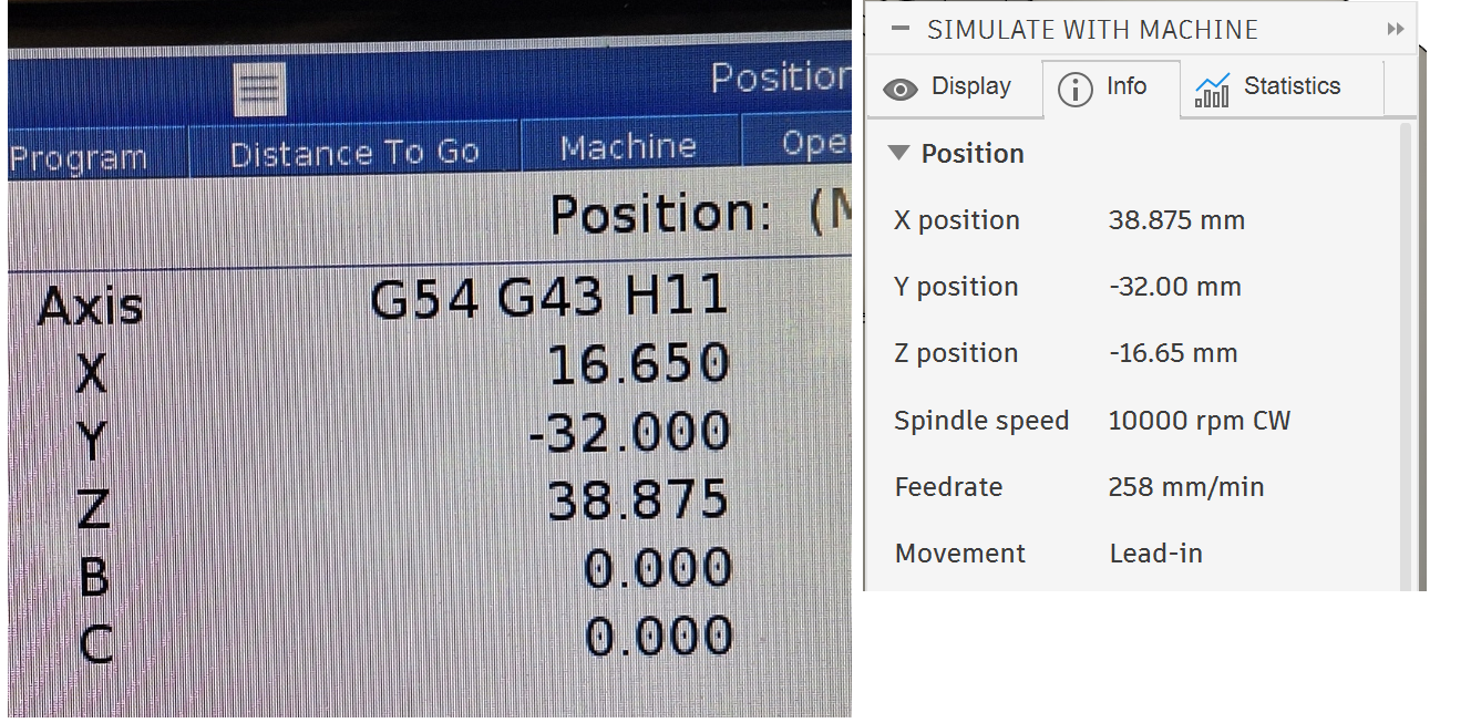 5 axis position checking combined
