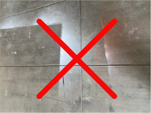 DO NOT STRAY ON CONCRETE