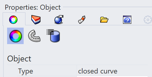 object properties rhino