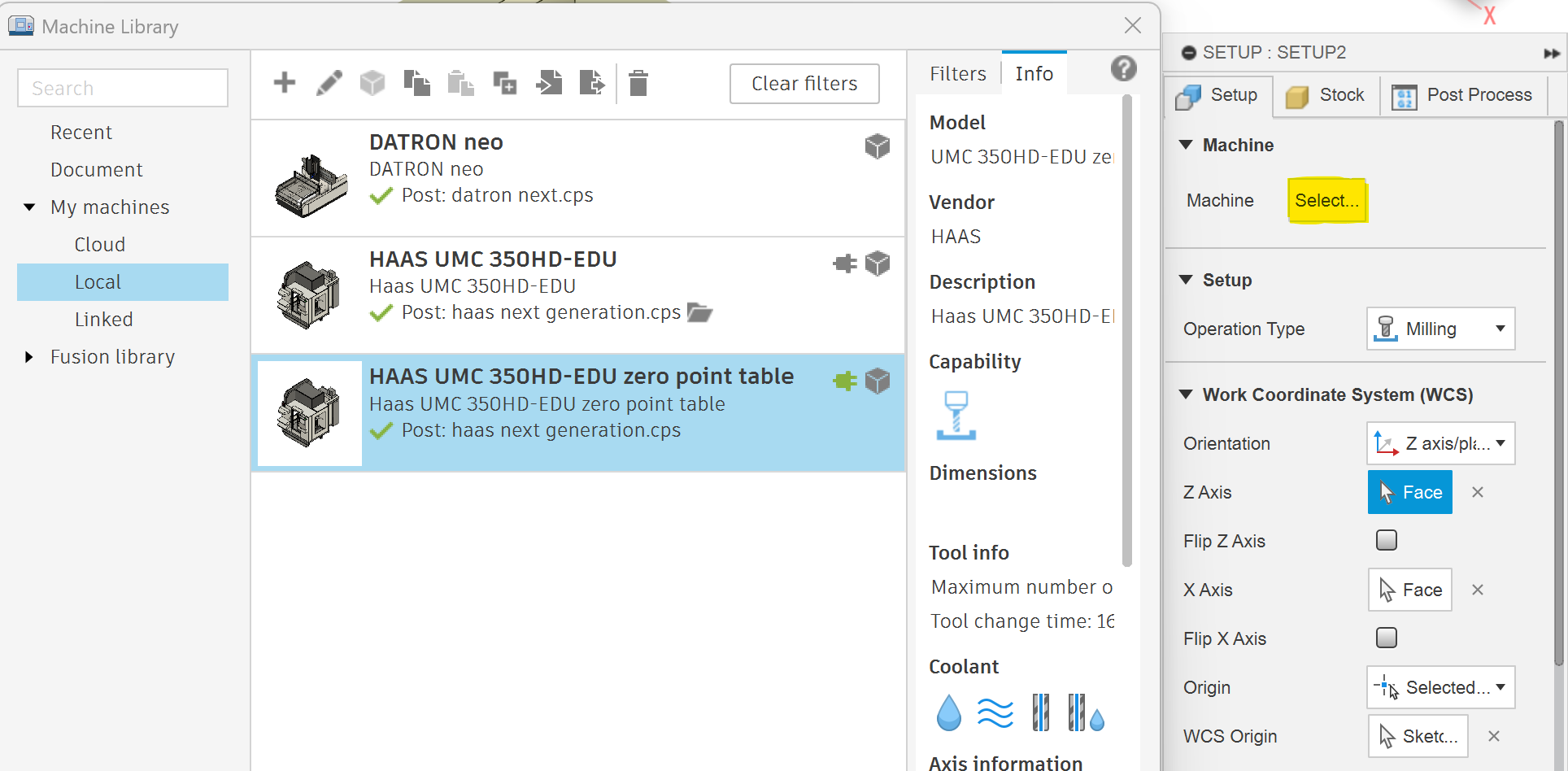 Haas 5-axis 3+2 CNC induction