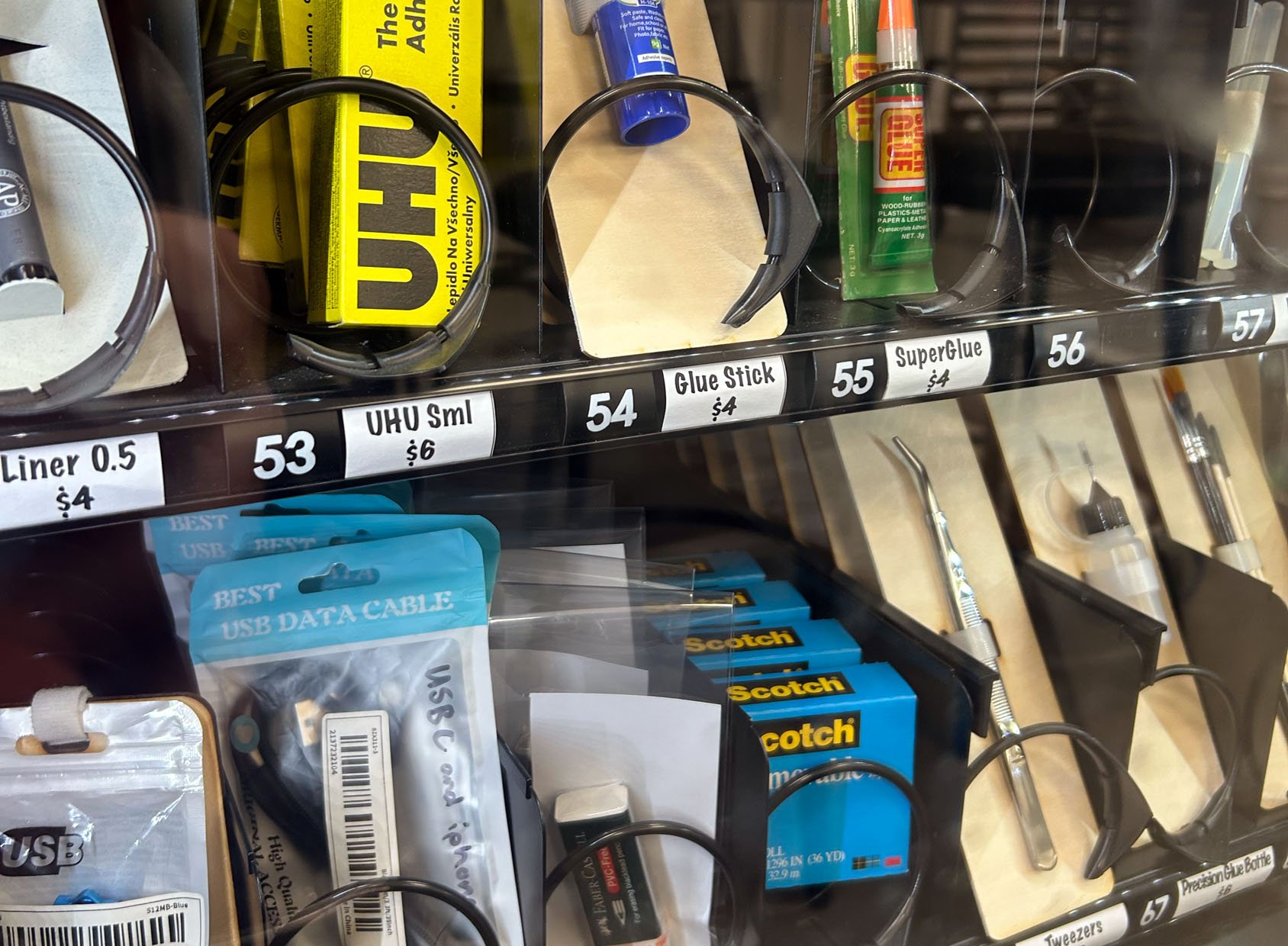 Vending machine at Design Futures Lab